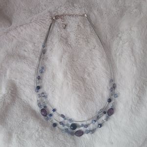 Beautiful wired beaded necklace